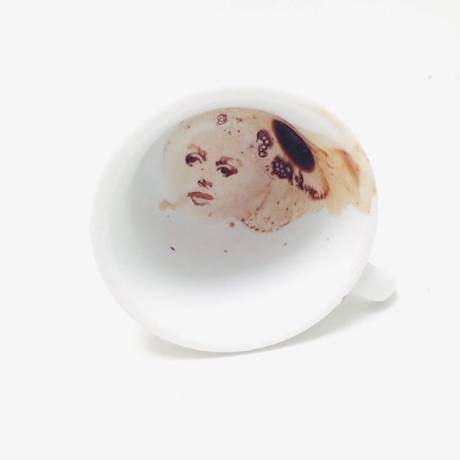 Giulia Bernardelli food art - Face coffee