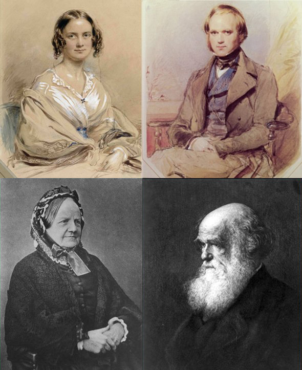 Emma Darwin y Charles Darwin
